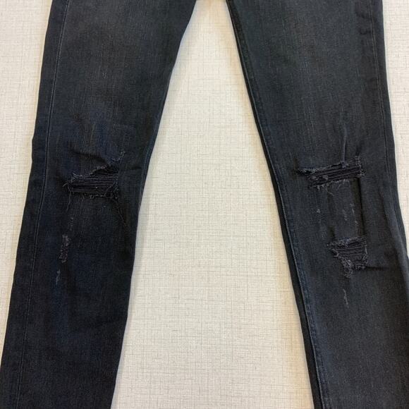 Rag & Bone Jeans Womens 24 Denim Rock with Holes Distressed Knee Mid Rise Skinny - Picture 5 of 13